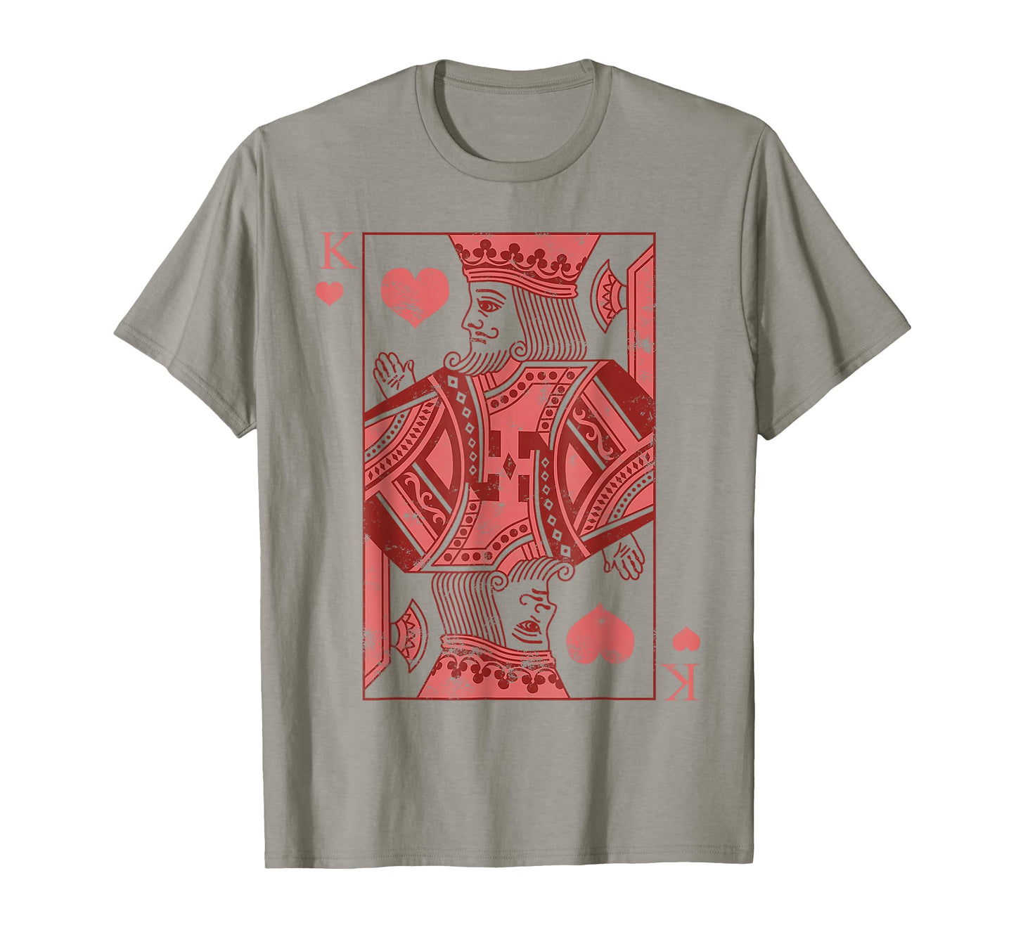 King Of Hearts Valentines Day Cool V-Day Couple Matching T-Shirt