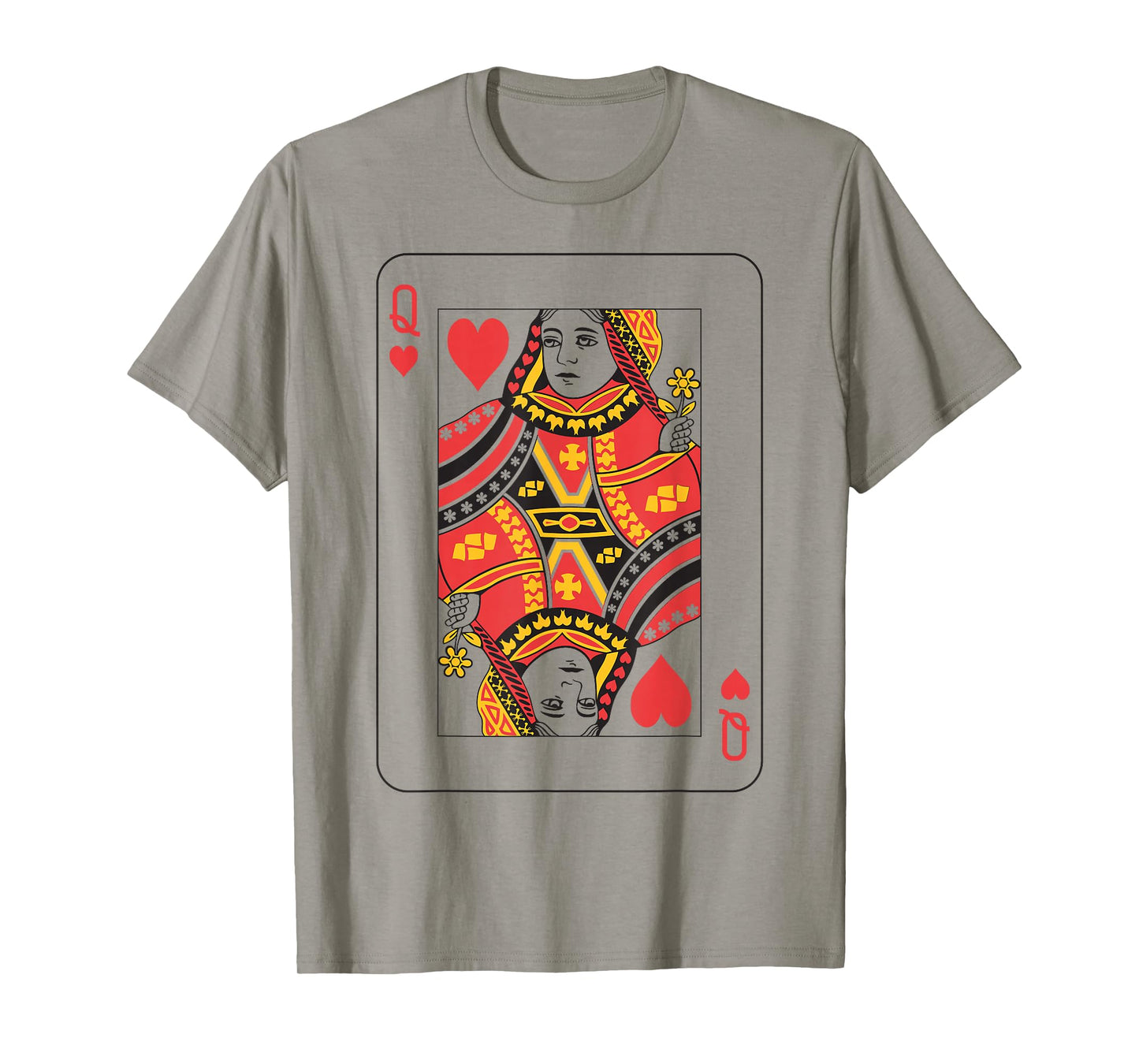 Queen of Hearts | Deck of Cards Front and Back Group Costume T-Shirt