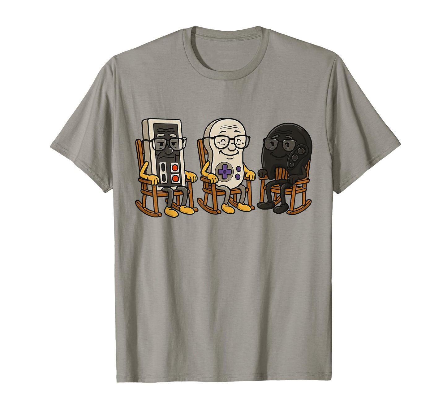 Funny Old Gamer Gaming Retro 90s 80s Video Game Old Gamer T-Shirt