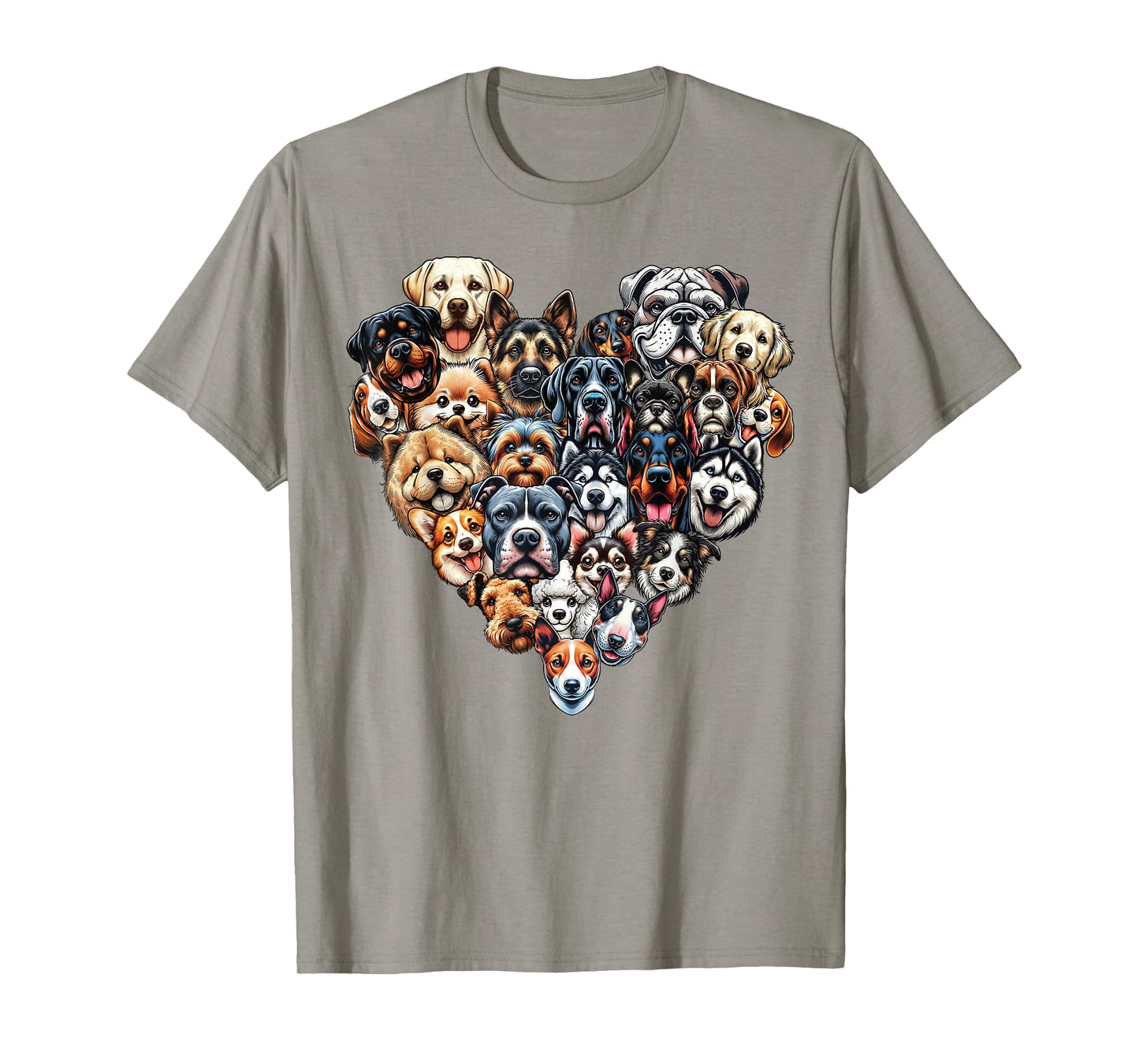Types Of Dogs Breeds Chart Educational Canine Enthusiast T-Shirt