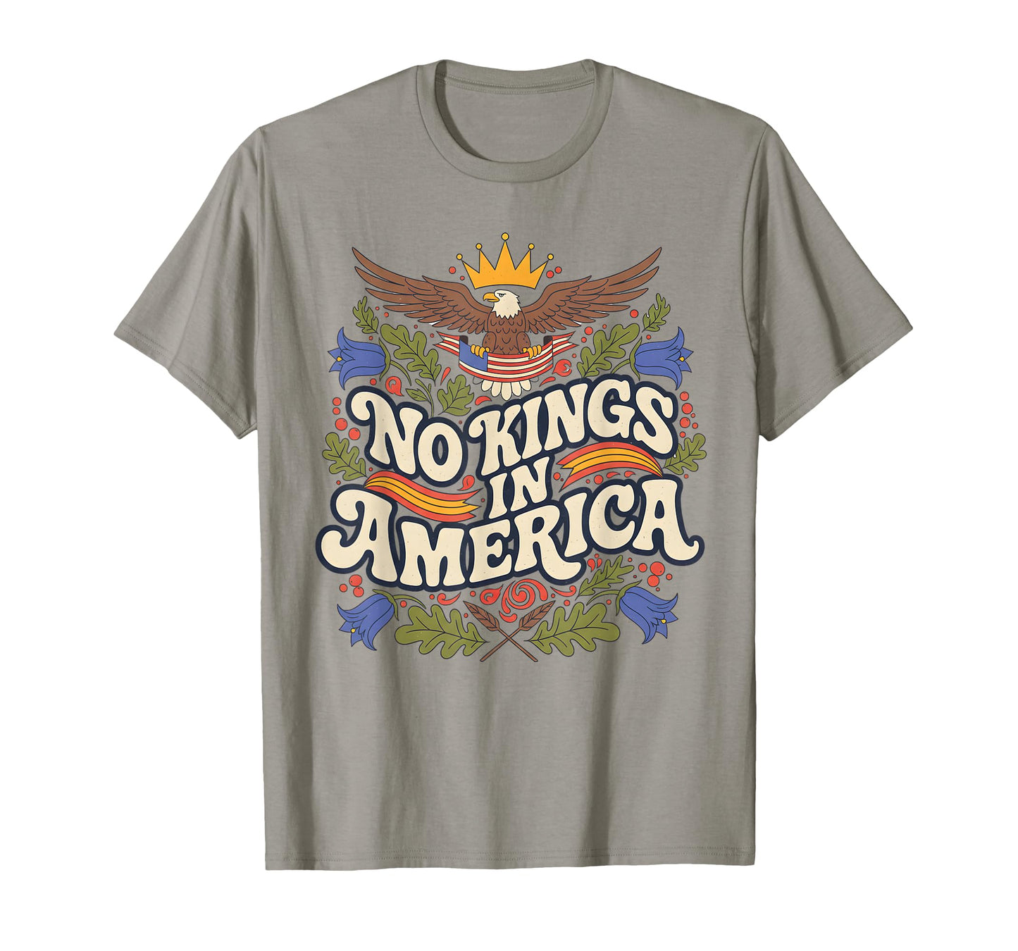 No Kings in America Vintage Eagle Tee for Boys and Girls T-Shirt