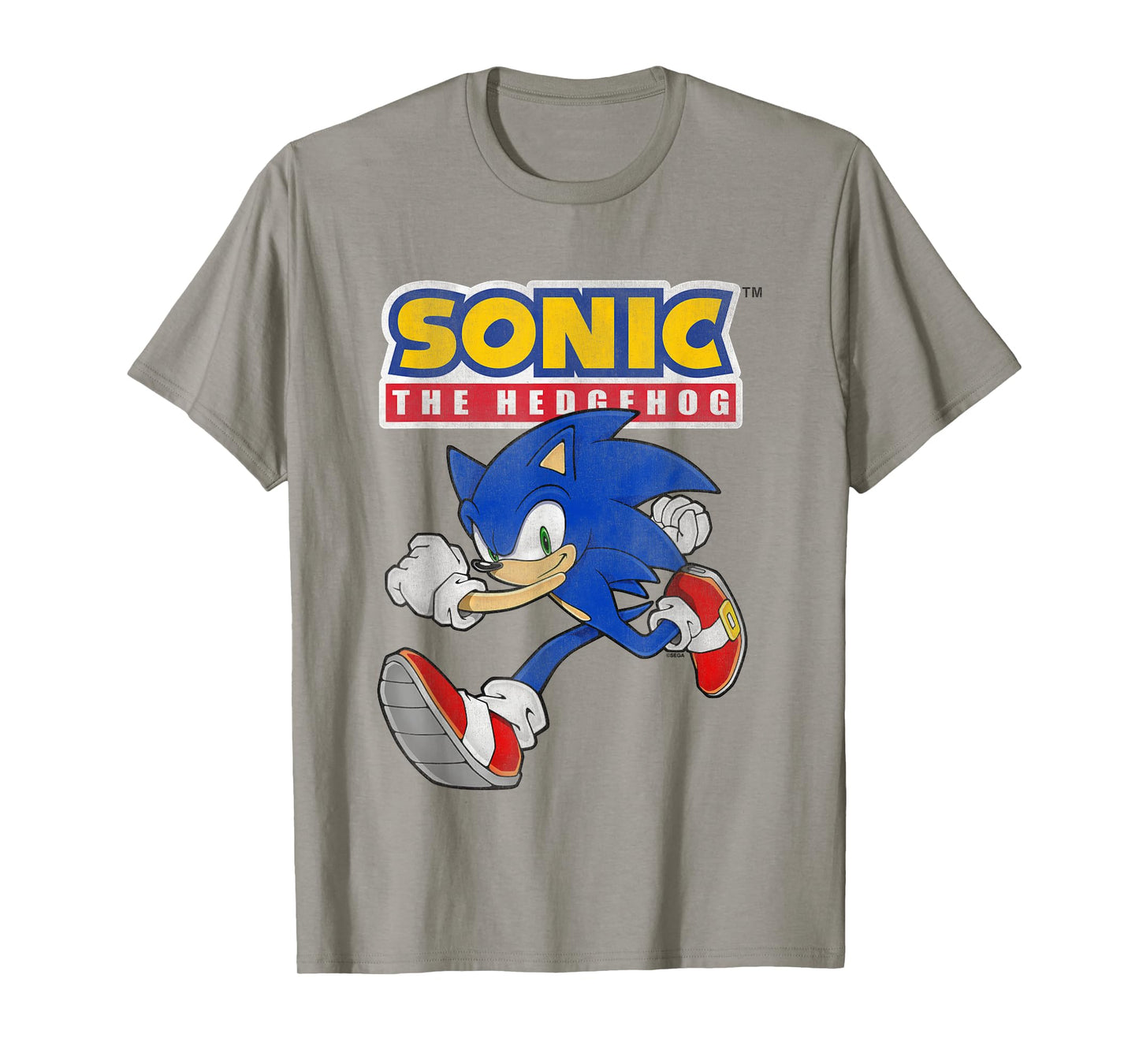 Sonic The Hedgehog Running Sonic Cool Portrait Vintage T-Shirt