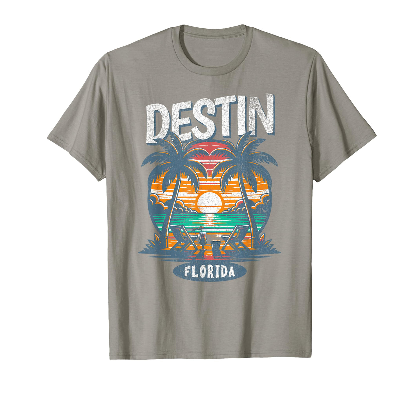 Destin Beach Florida Vintage Spring Break Vacation Retro T-Shirt