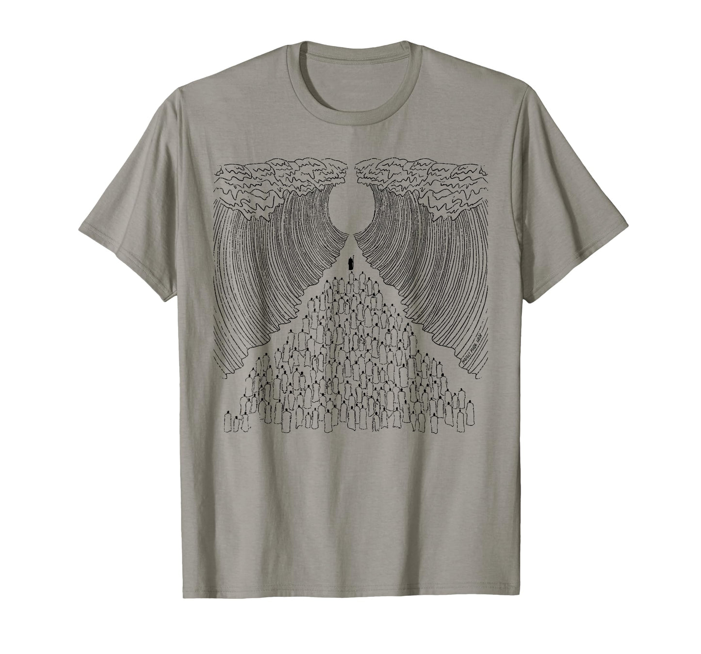 Parting of The Red Sea Christian Faith Apparel T-Shirt