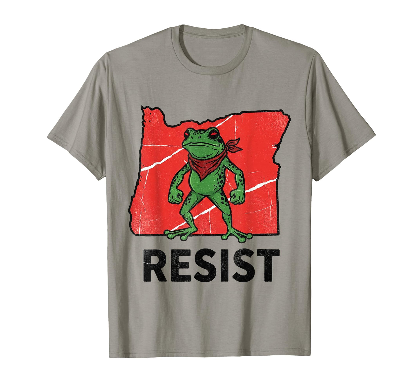 Portland Frog Protest Shirt Funny Portland Frog T-Shirt