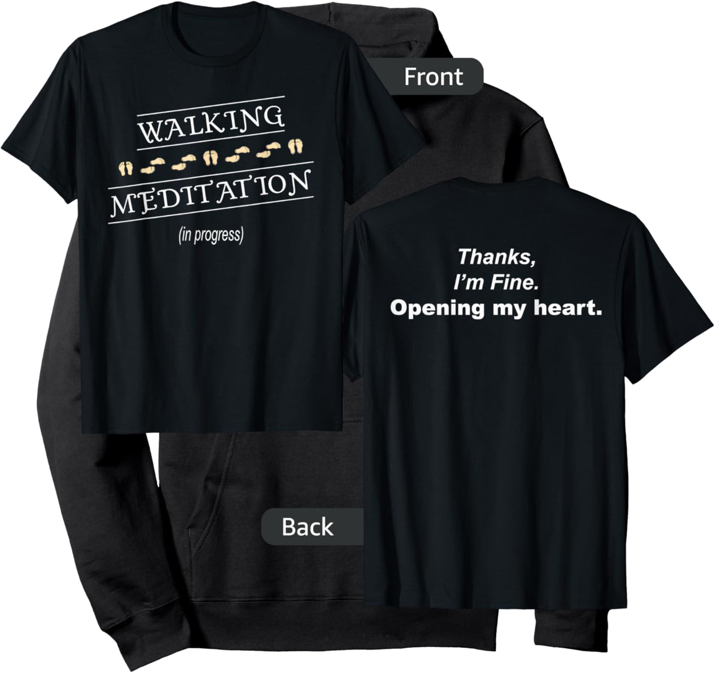 Walking Meditation in Progress Hoodie - Hoodie | Black