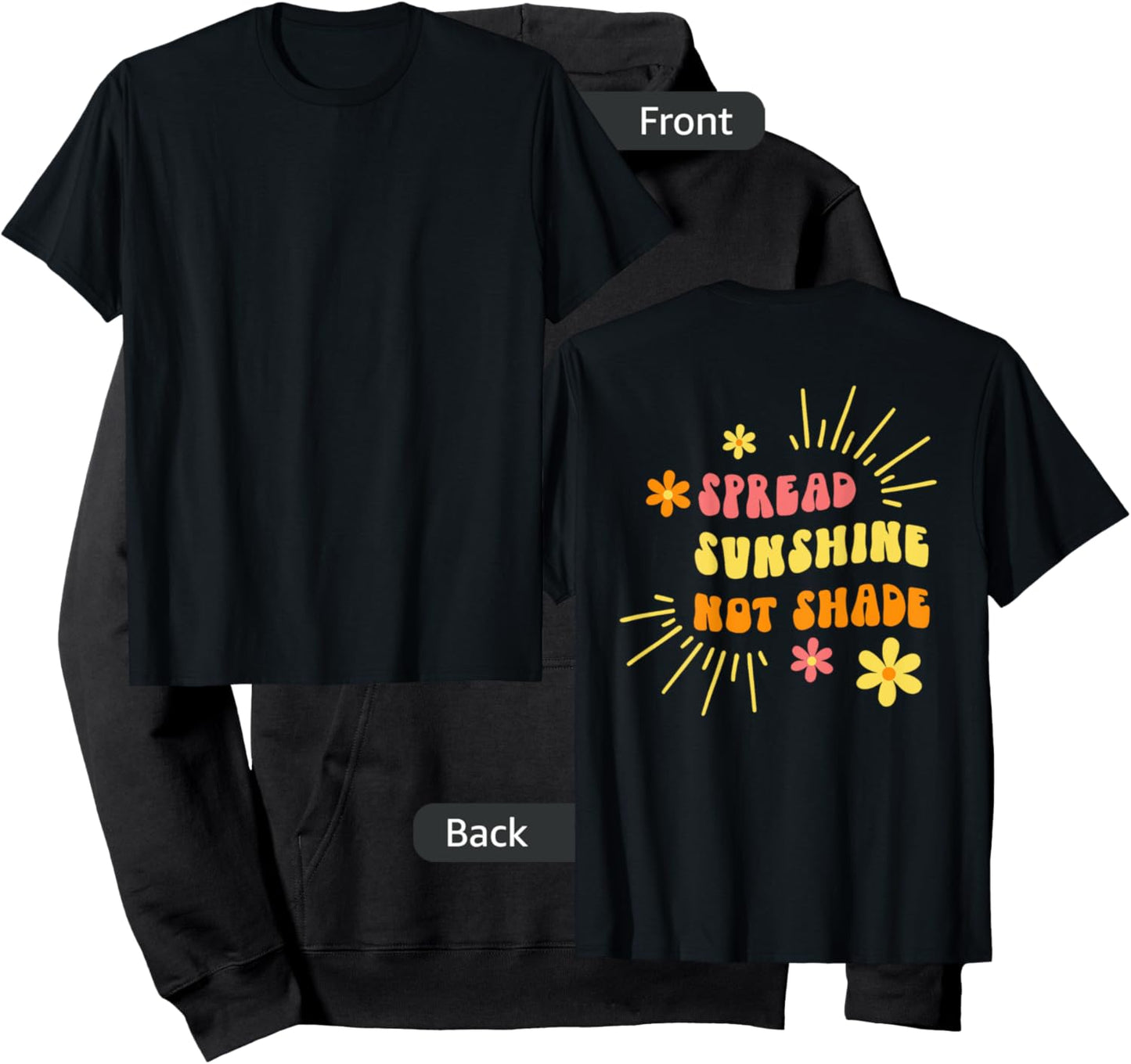 Spread Sunshine Not Shade - Kindness Self Care & Love Retro Women Hoodie - Hoodie | Black