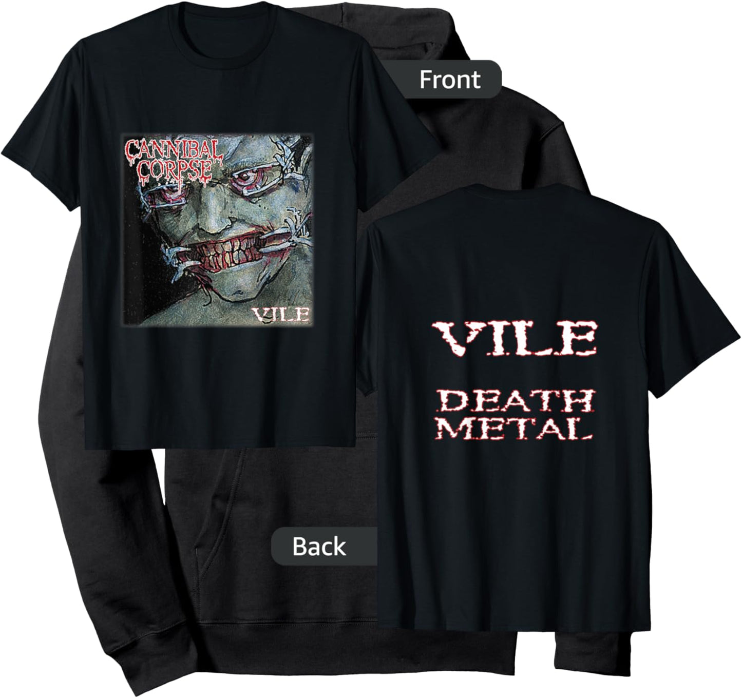 Cannibal Corpse - Official Merchandise - Vile Hoodie - Hoodie | Black