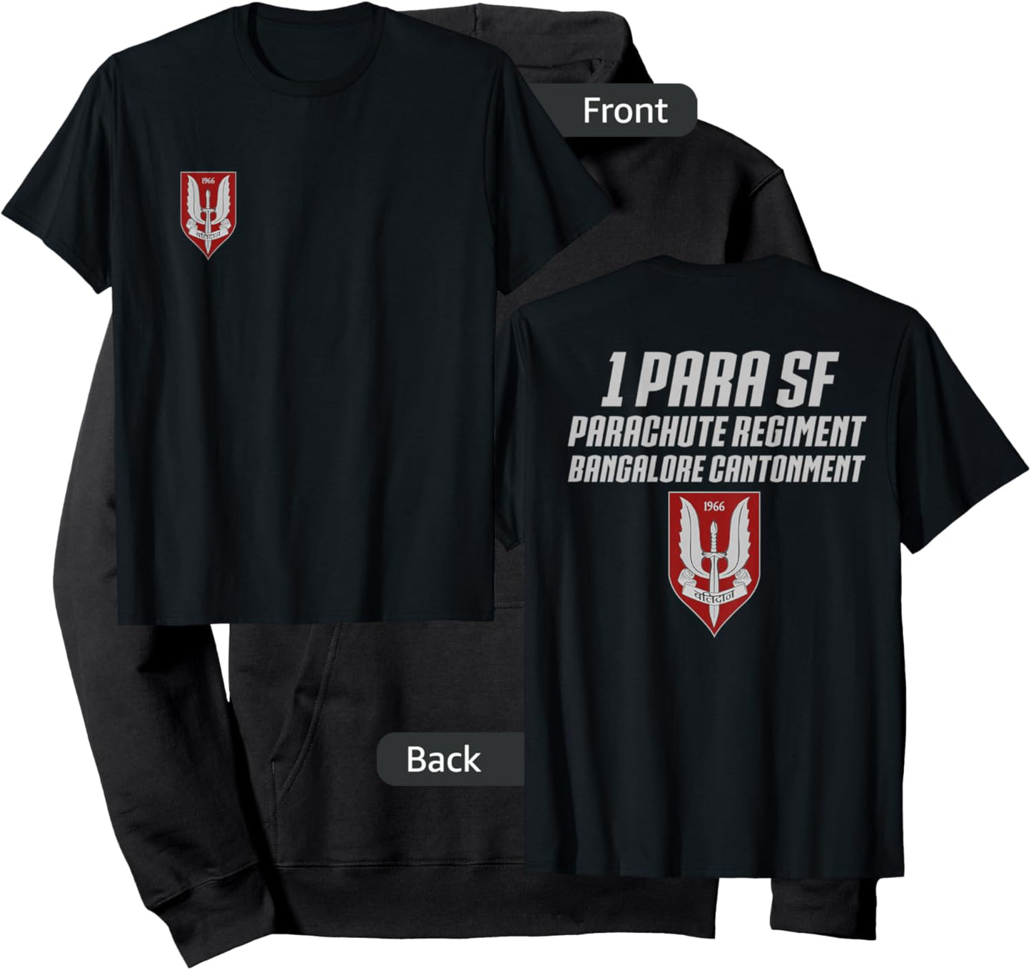 Indian Para Special Force Parachute India Army Hoodie - Hoodie | Black