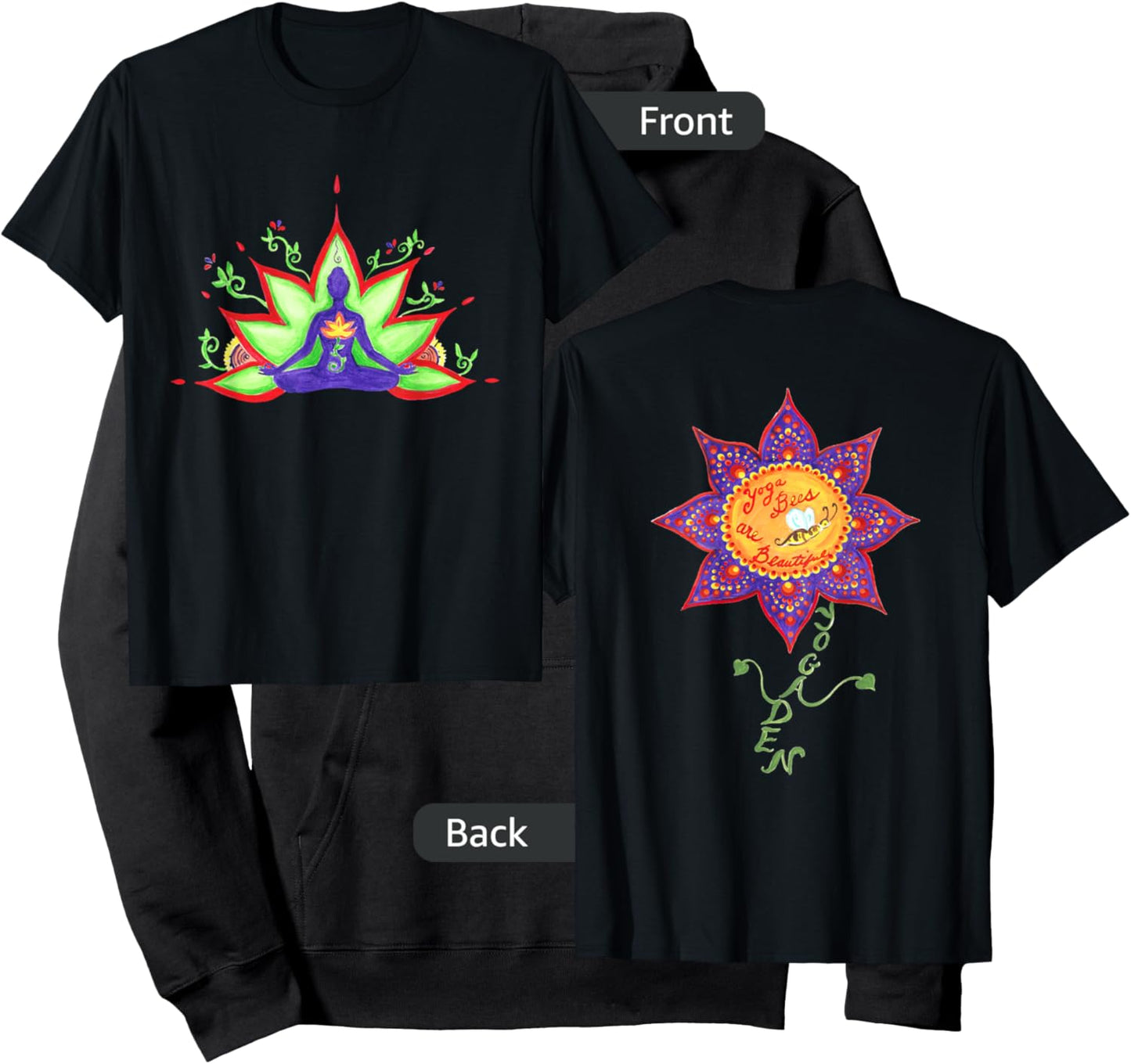 Yoga Bees Yoga Sutra Yoga Den Hoodie - Hoodie | Black
