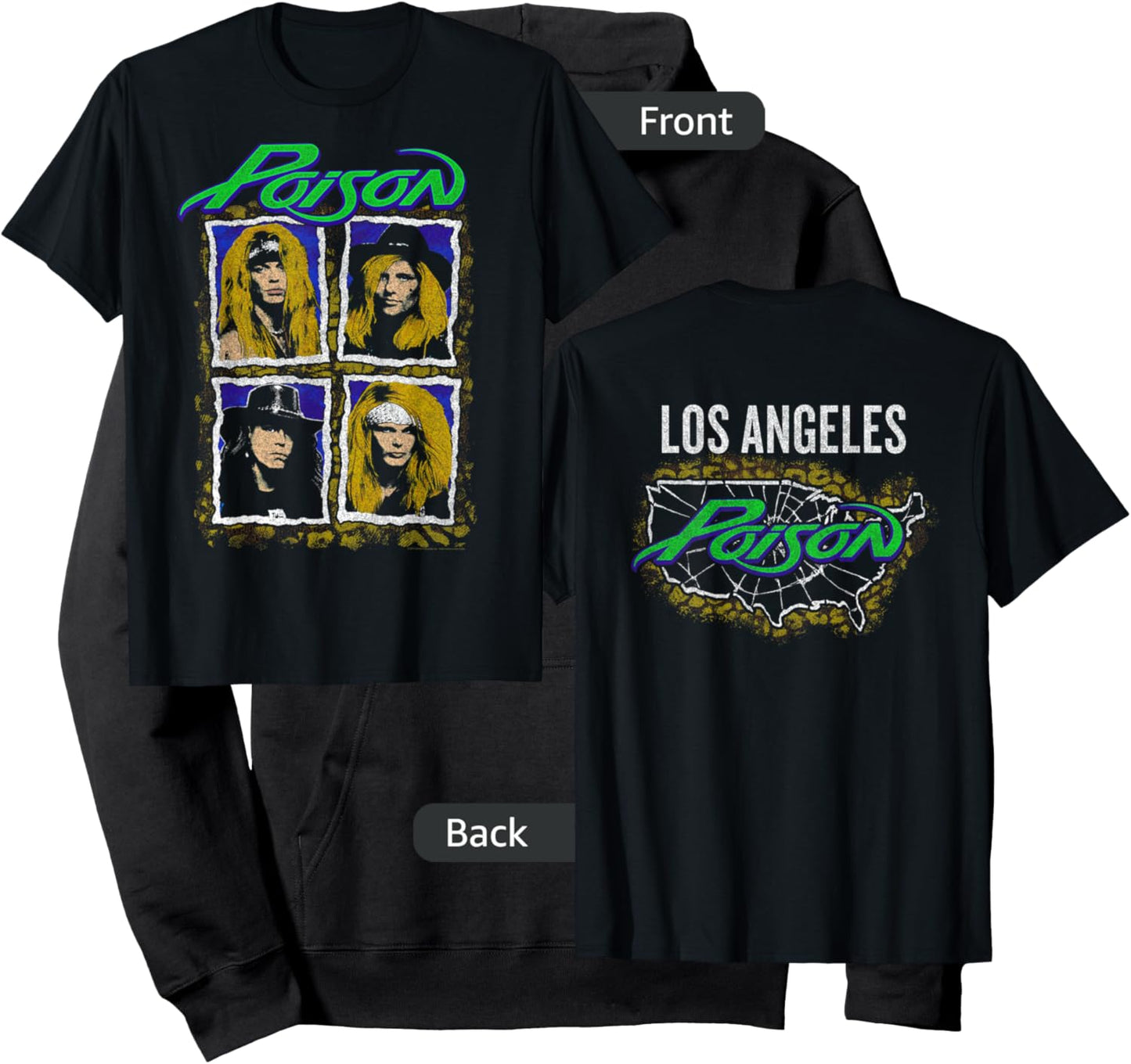 Poison - Vintage City Los Angeles Hoodie - Hoodie | Black