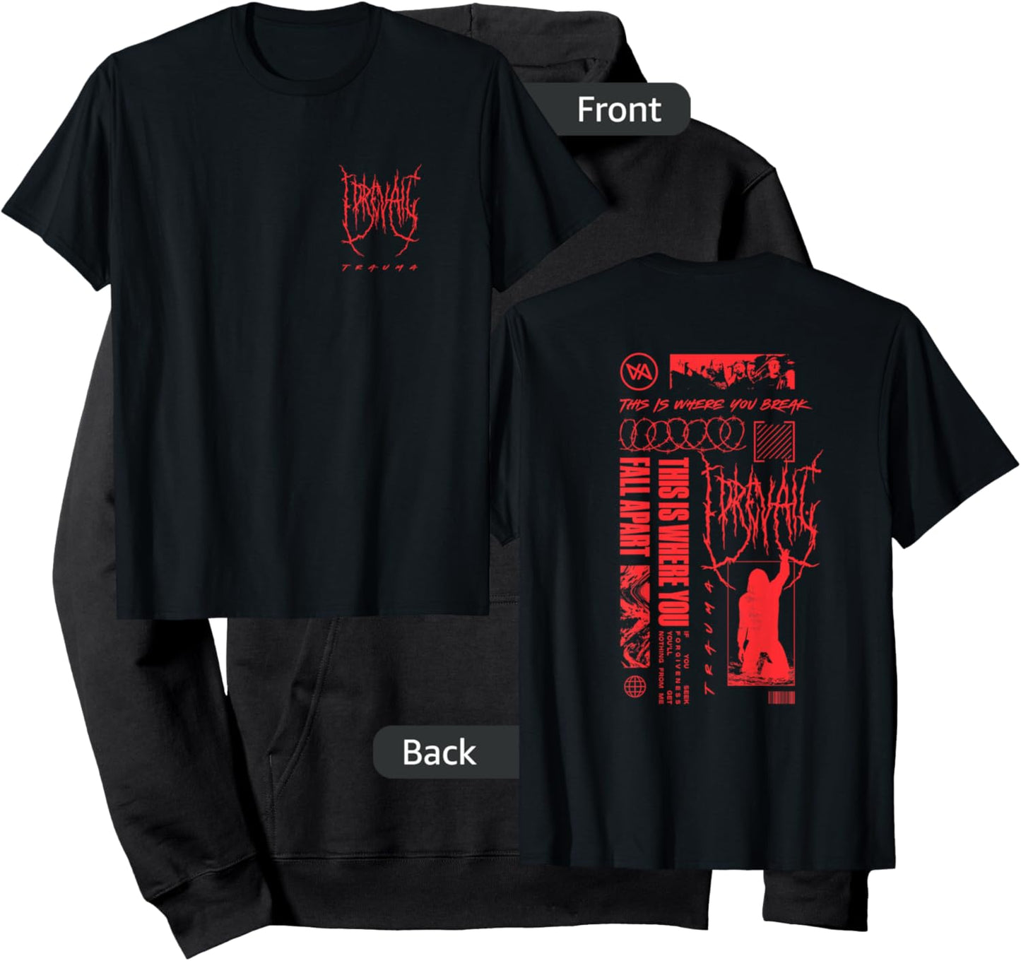 I Prevail - Official Merchandise - Black Metal Small Hoodie - Hoodie | Black