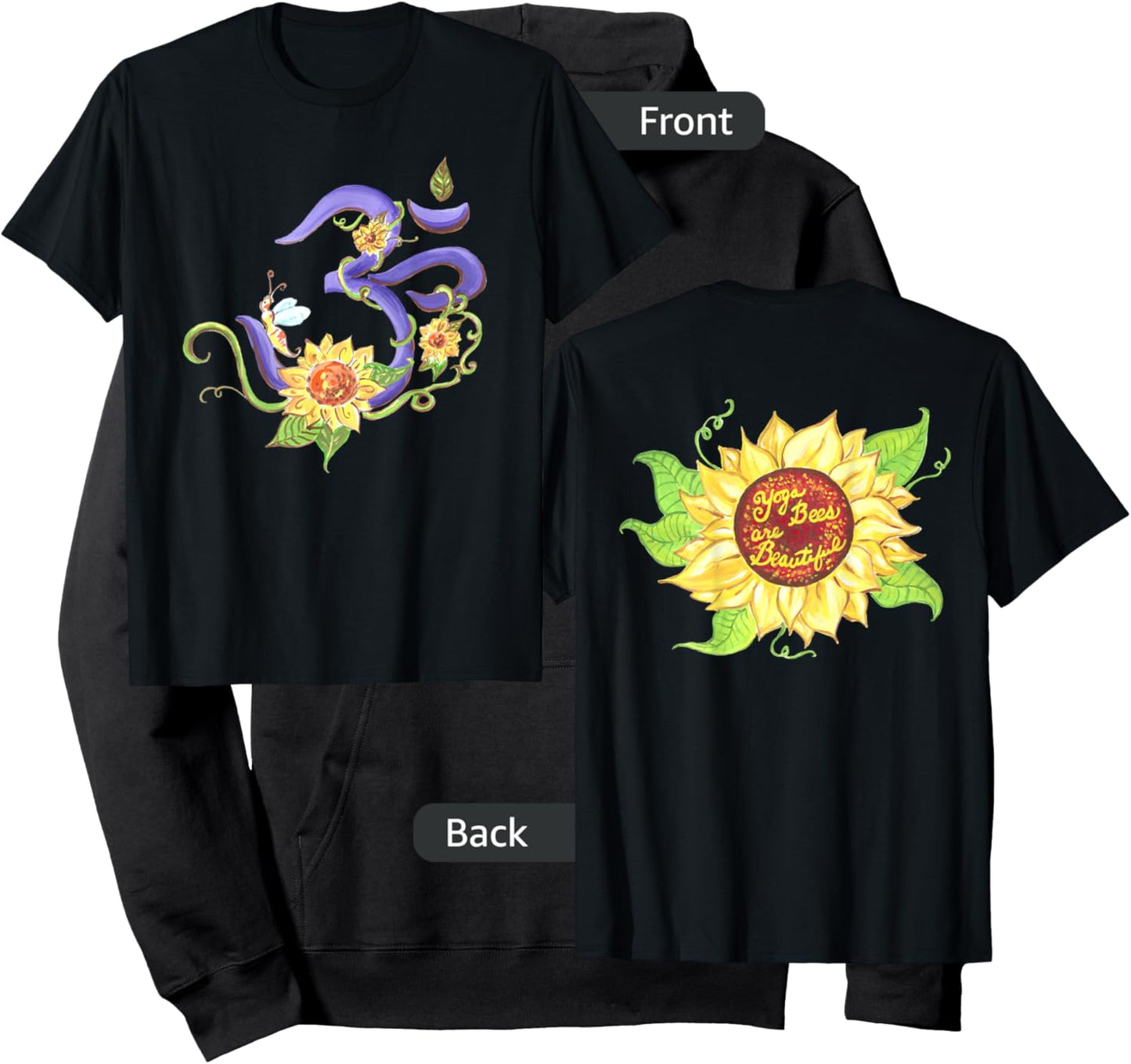 Sunflower Om Hoodie - Hoodie | Black