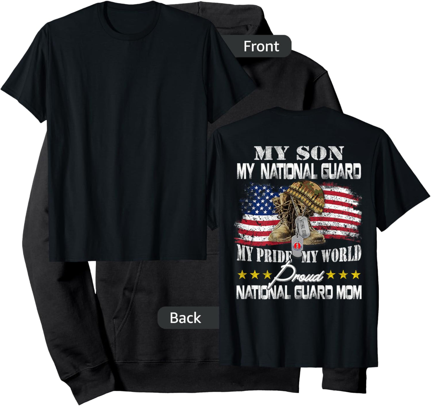 Proud National Guard Mom National Guard Graduation Mom Hoodie - Hoodie | Black