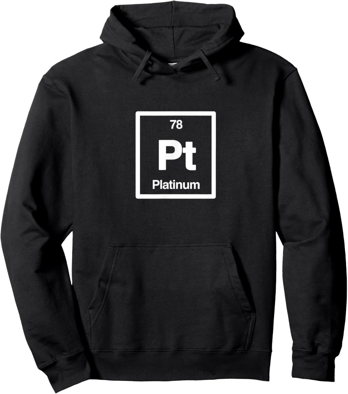 Platinum - Pt - Periodic Table of Elements - Science Gifts Hoodie - Hoodie | Black