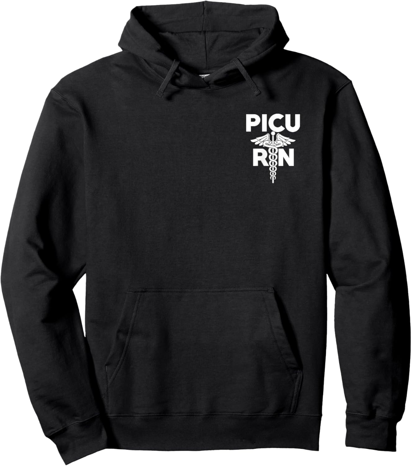 PICU Registered Nurse Intensive Care Unit RN Staff Hoodie - Hoodie | Black
