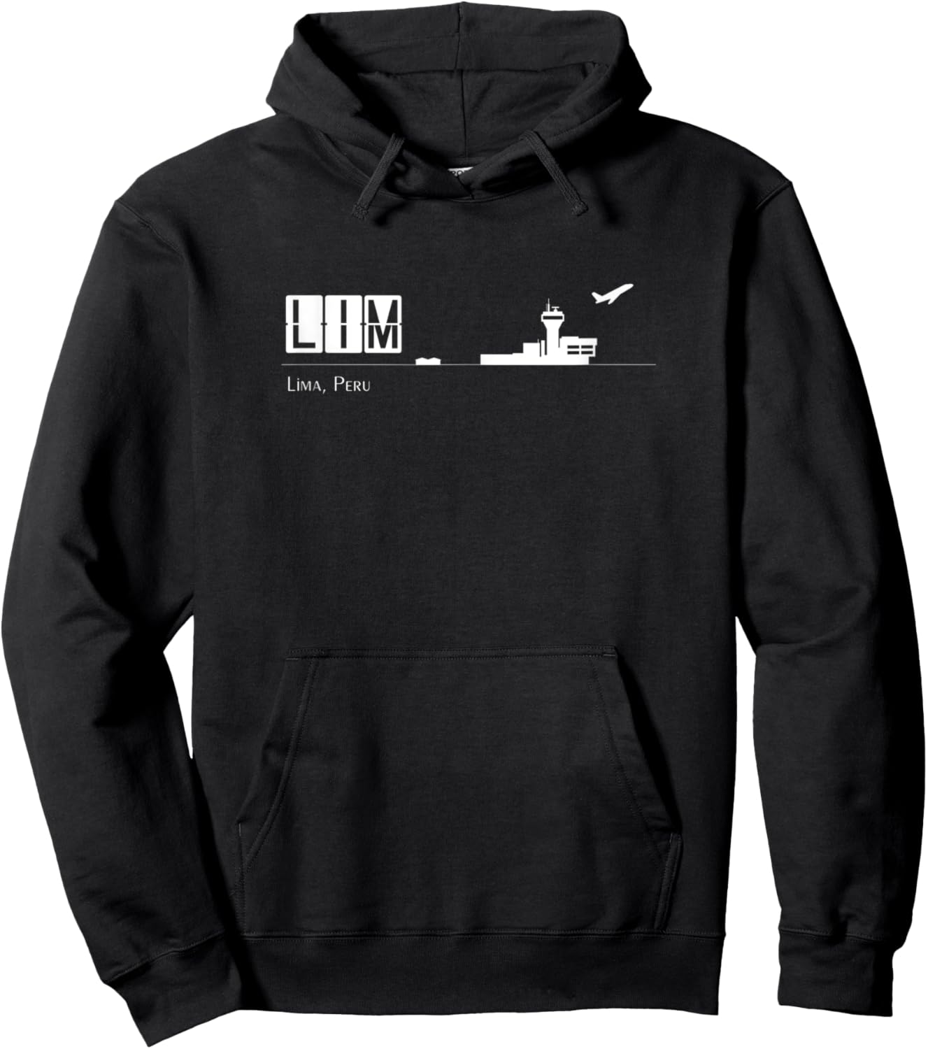 LIM Airport Code for Lima Peru Hoodie - Hoodie | Black