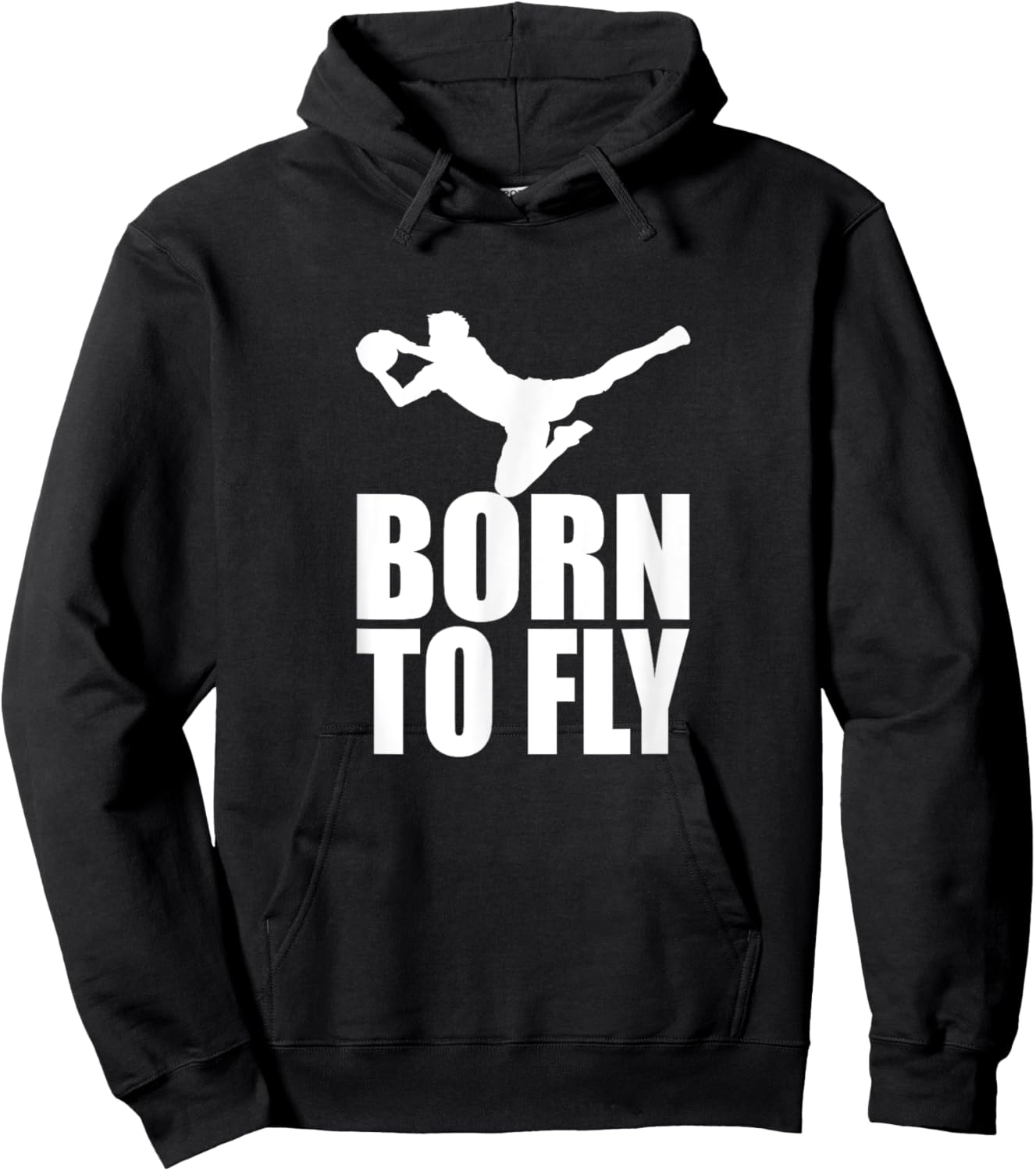 Goalkeeper Perfect save Born To Fly Hoodie - Hoodie | Black