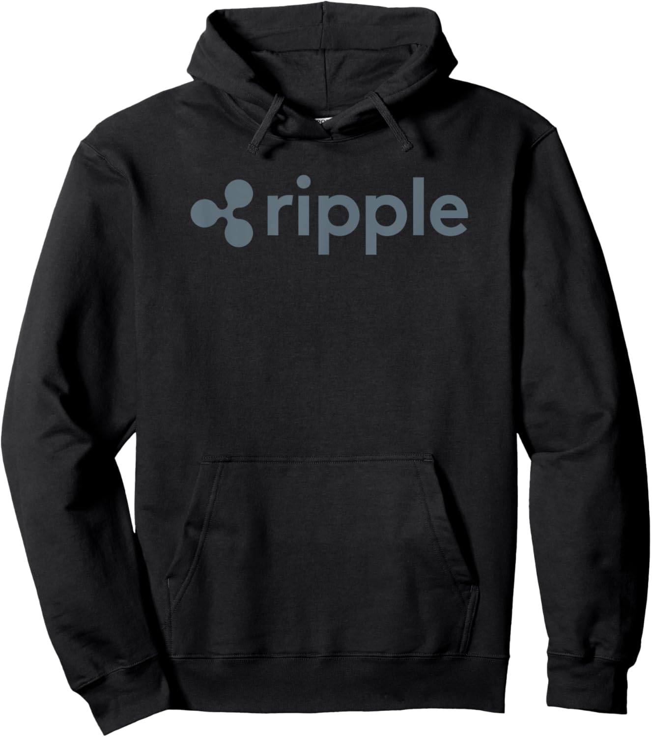 Ripple Coin XRP Cryptocurrency Fan Logo HODLer To The Moon Hoodie - Hoodie | Black