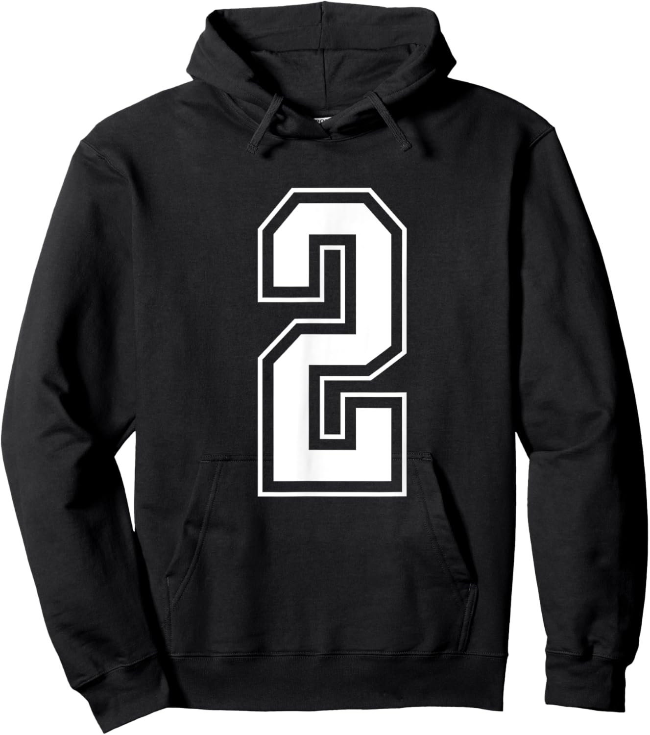 Varsity Jersey Number 2 Hoodie - Hoodie | Black