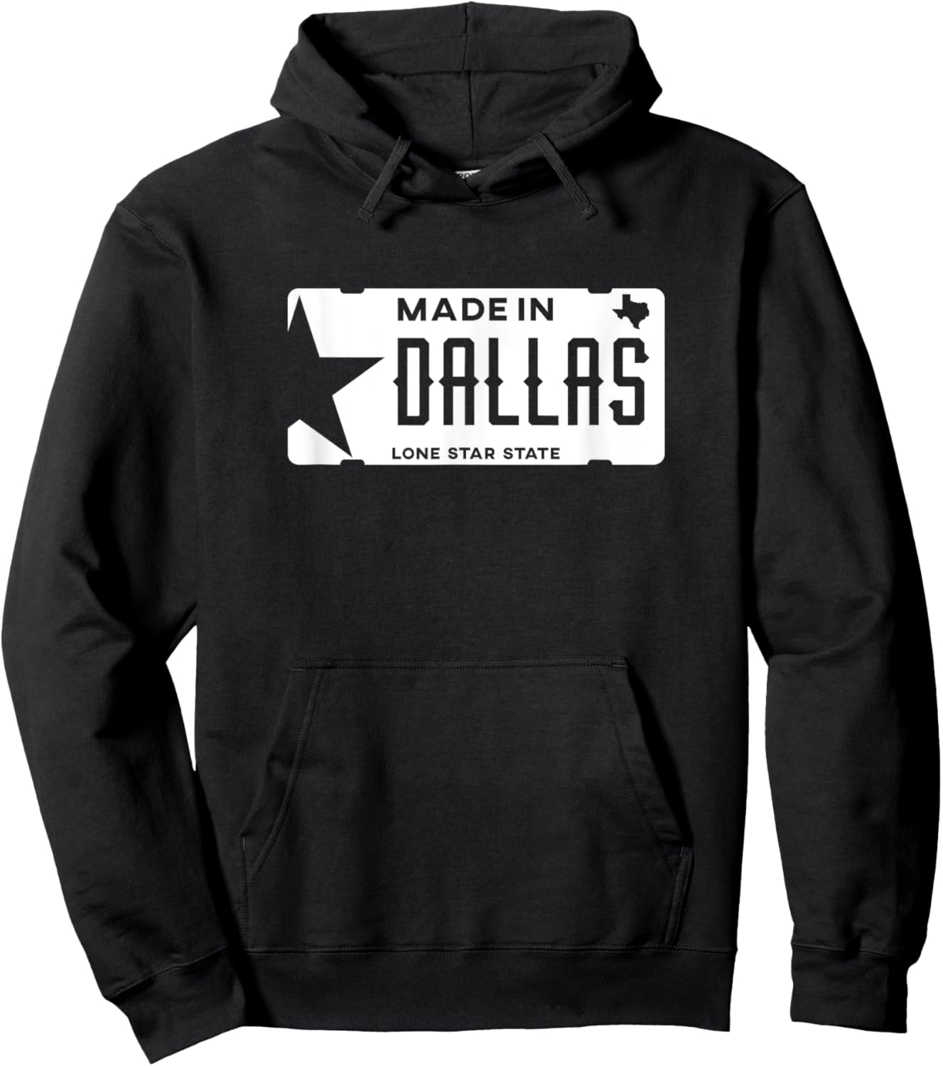 Made in Dallas Texas The Big D Born and Bred Hoodie - Hoodie | Black