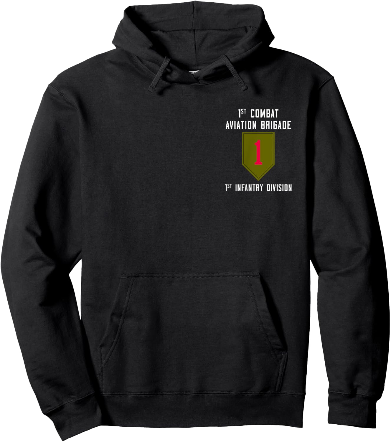 1st Combat Aviation Brigade 1CAB 1st Infantry Division Hoodie - Hoodie | Black