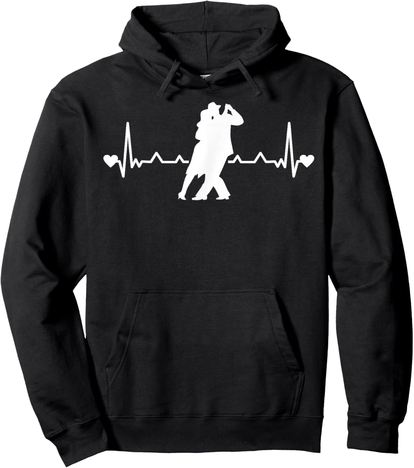 Tango Argentino Dancing Heartbeat Milonga Vals Tango Dancer Hoodie - Hoodie | Black