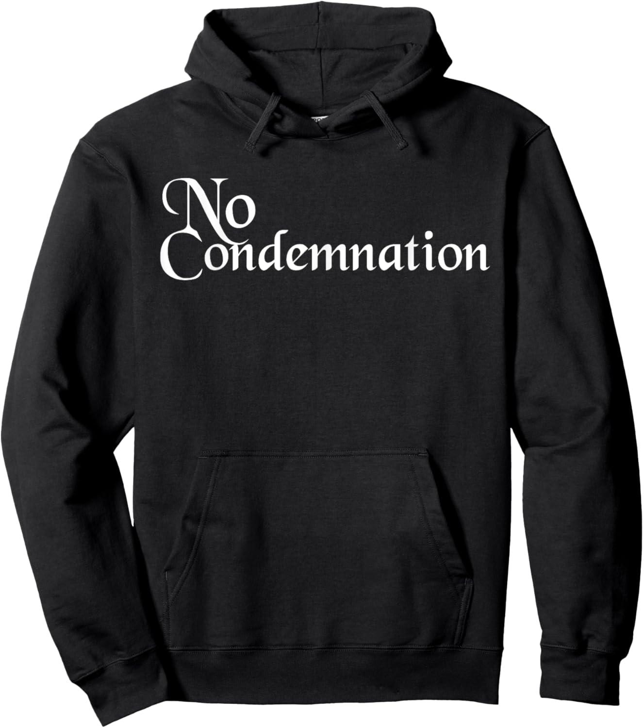 No Condemnation - Romans 8:1 Hoodie - Hoodie | Black