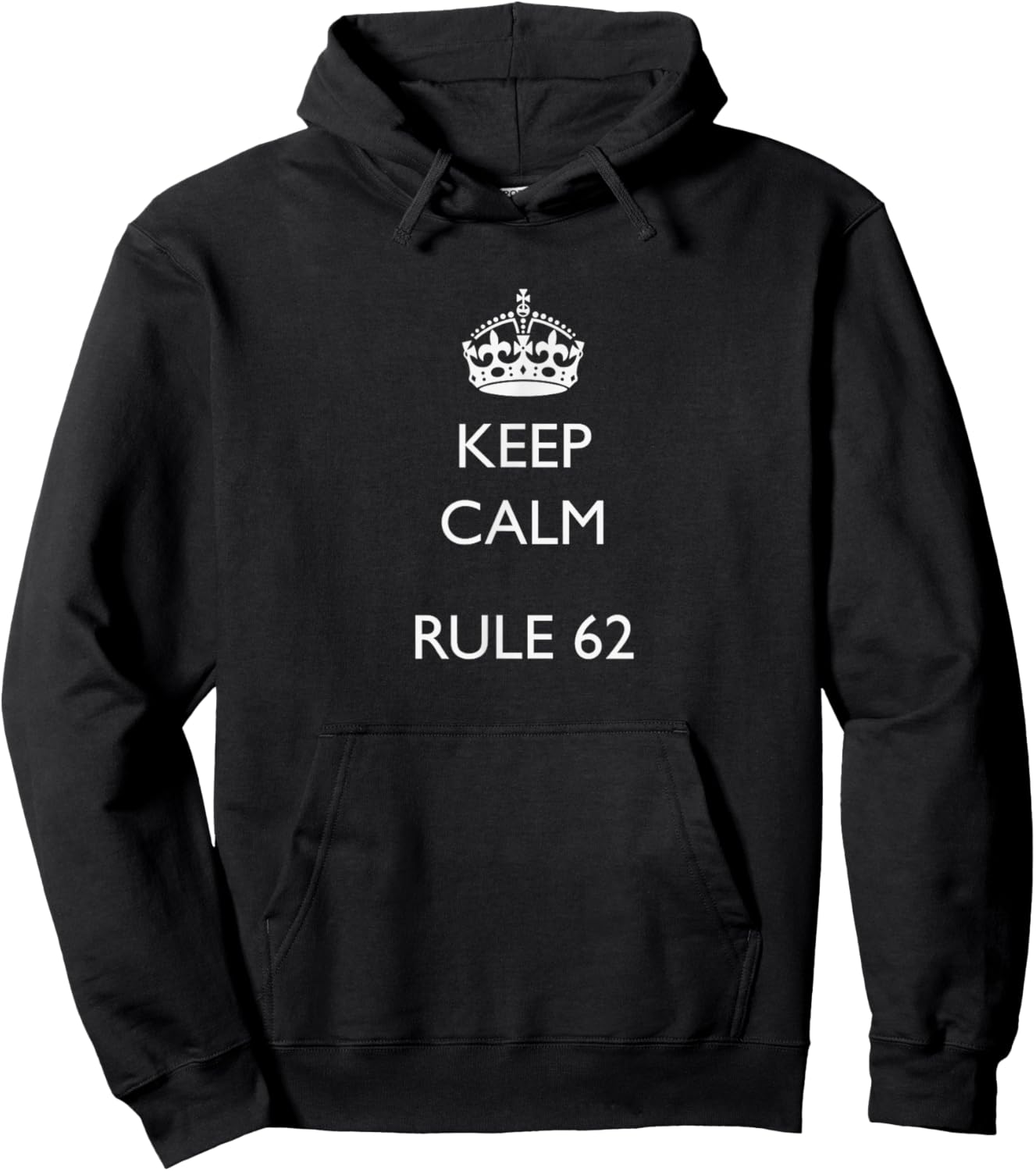 fun Keep Calm Rule 62 AA NA Hoodie - Hoodie | Black