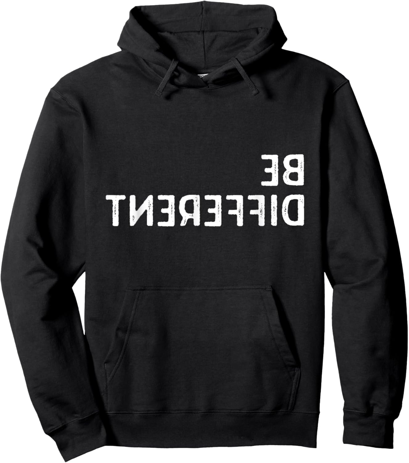 Be Different I'm Not For Everyone Funny Introvert Backwards Hoodie - Hoodie | Black