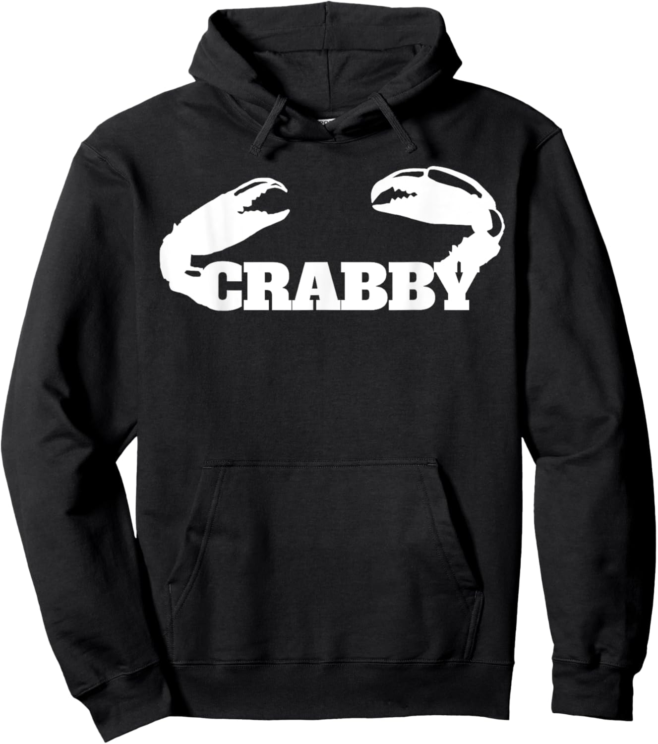 Crabby funny crab claws novelty crabby Hoodie - Hoodie | Black