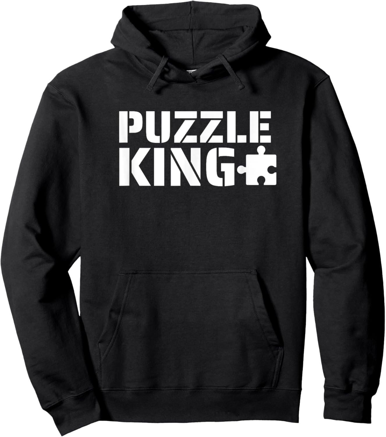Puzzle King Jigsaw Puzzle Lover Funny Hoodie - Hoodie | Black