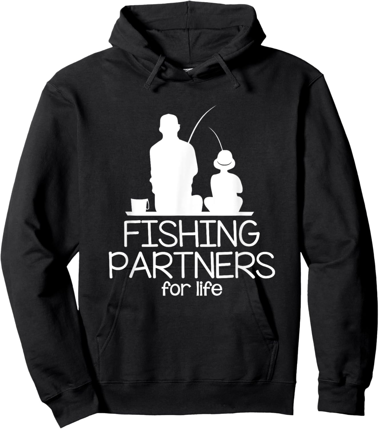 Fishing Partners For Life Father And Son Matching Outfits Hoodie - Hoodie | Black