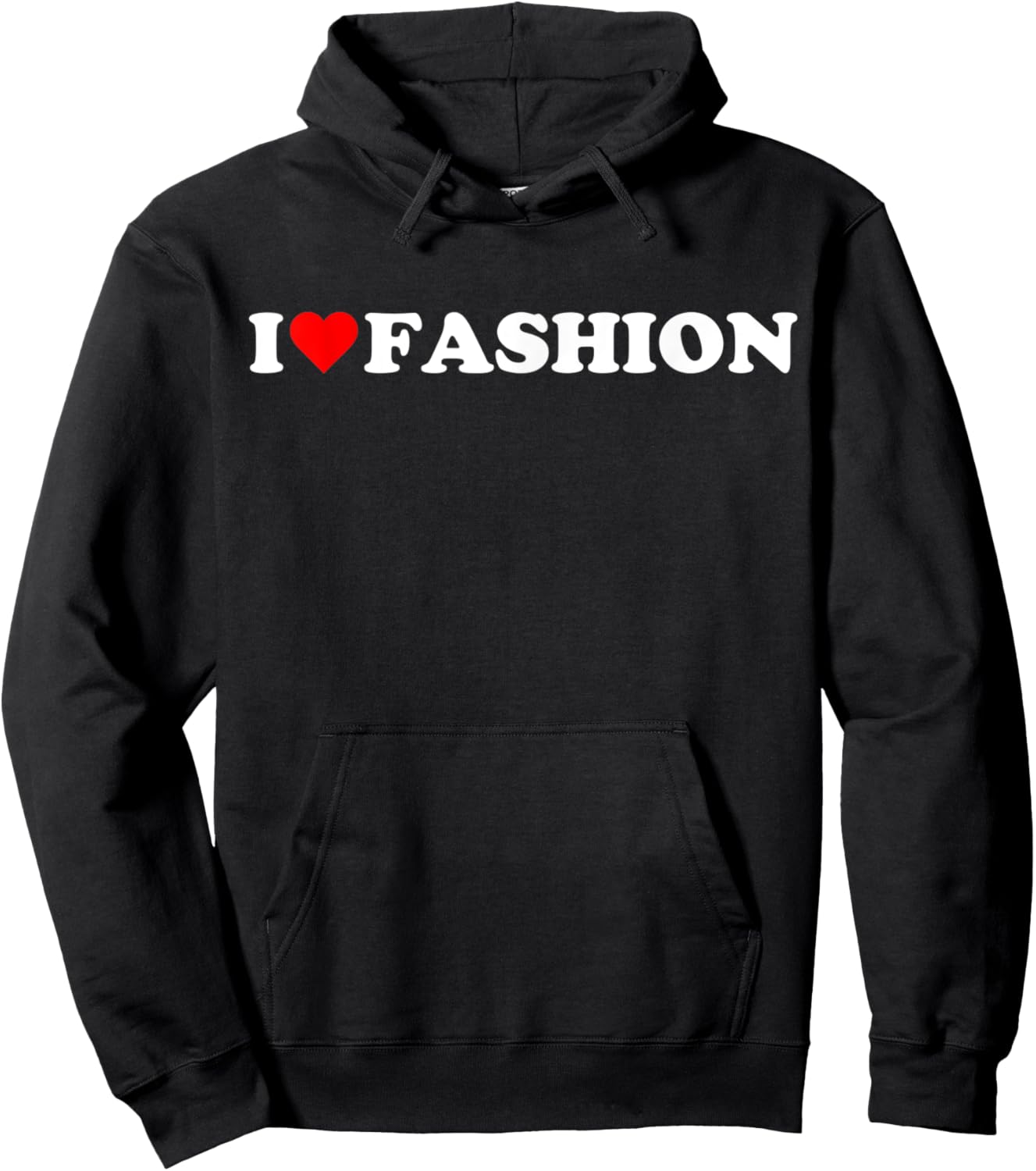 I heart Fashion I love Fashion Hobby Theme Lover Hoodie - Hoodie | Black