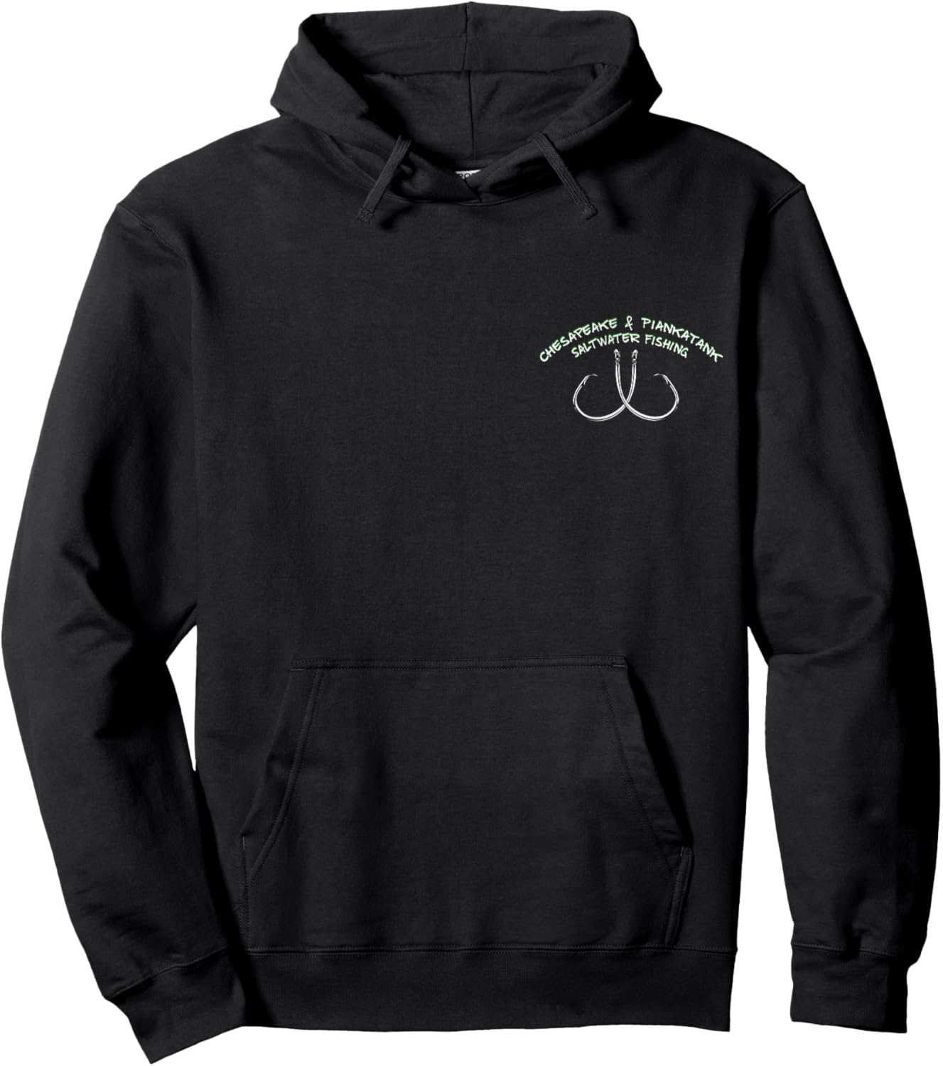 Piankatank River Chesapeake Bay Red Drum Fishing Hoodie - Hoodie | Black
