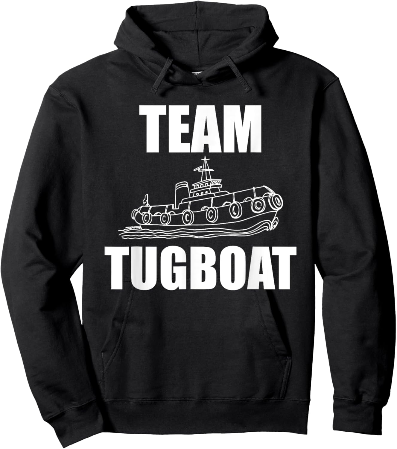 Team Tugboat Apparel Tug Boat Crew Design Ship Lover Hoodie - Hoodie | Black