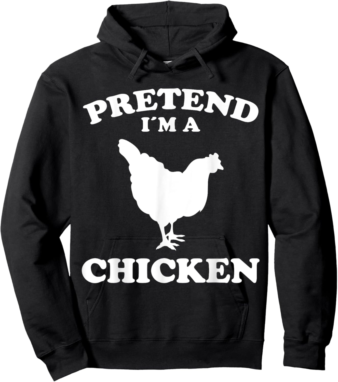 Pretend Im A Chicken Design Farmer Chicken Hoodie - Hoodie | Black
