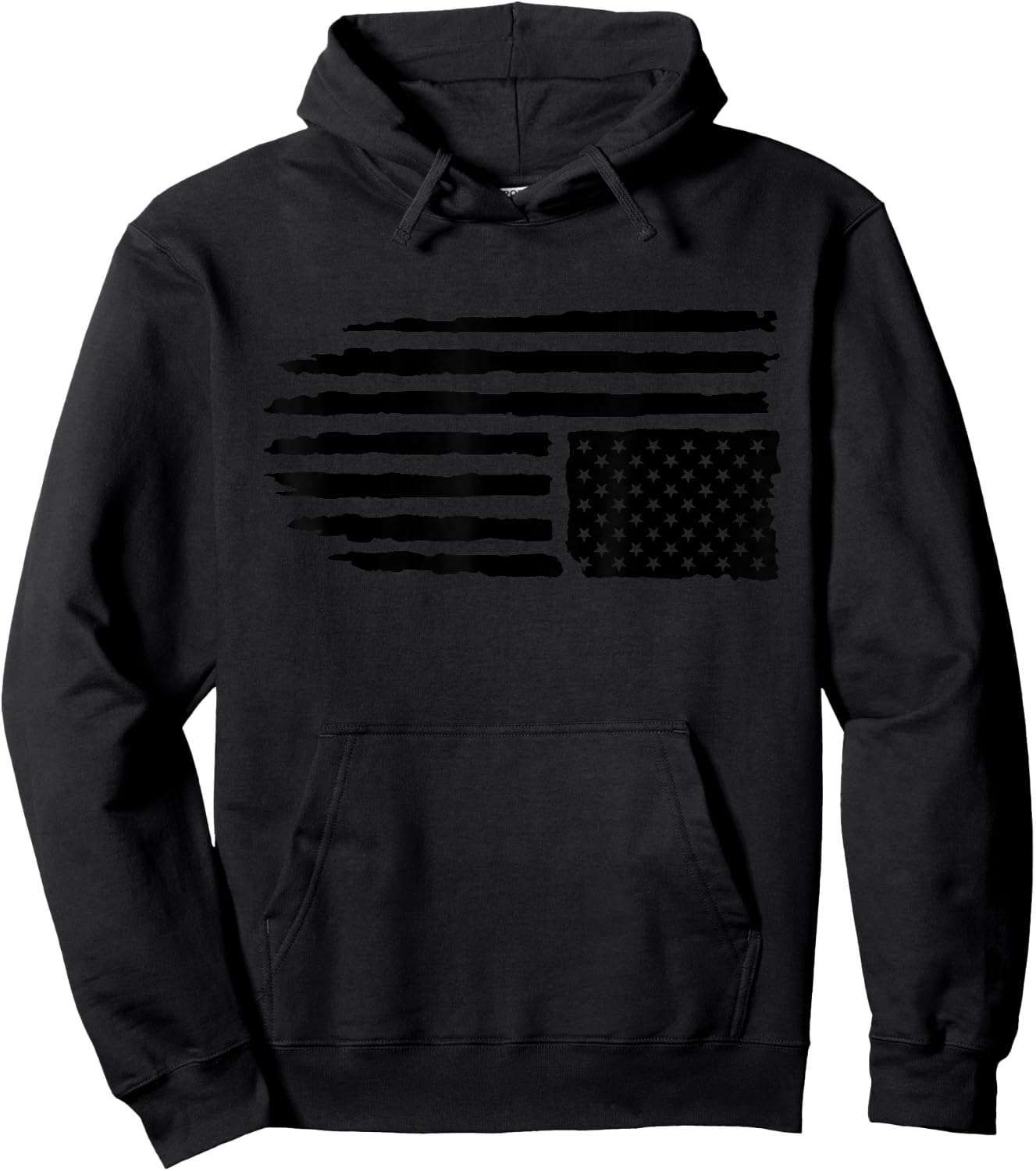 Upside Down American Flag Distressed In Distress Pro Trump Men Hoodie - Hoodie | Black