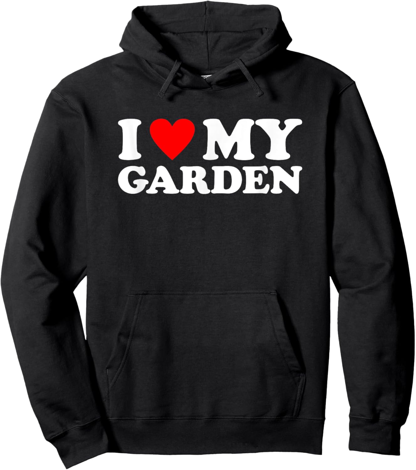 I Love My Garden Shirt Gardening I Heart My Garden Hoodie - Hoodie | Black