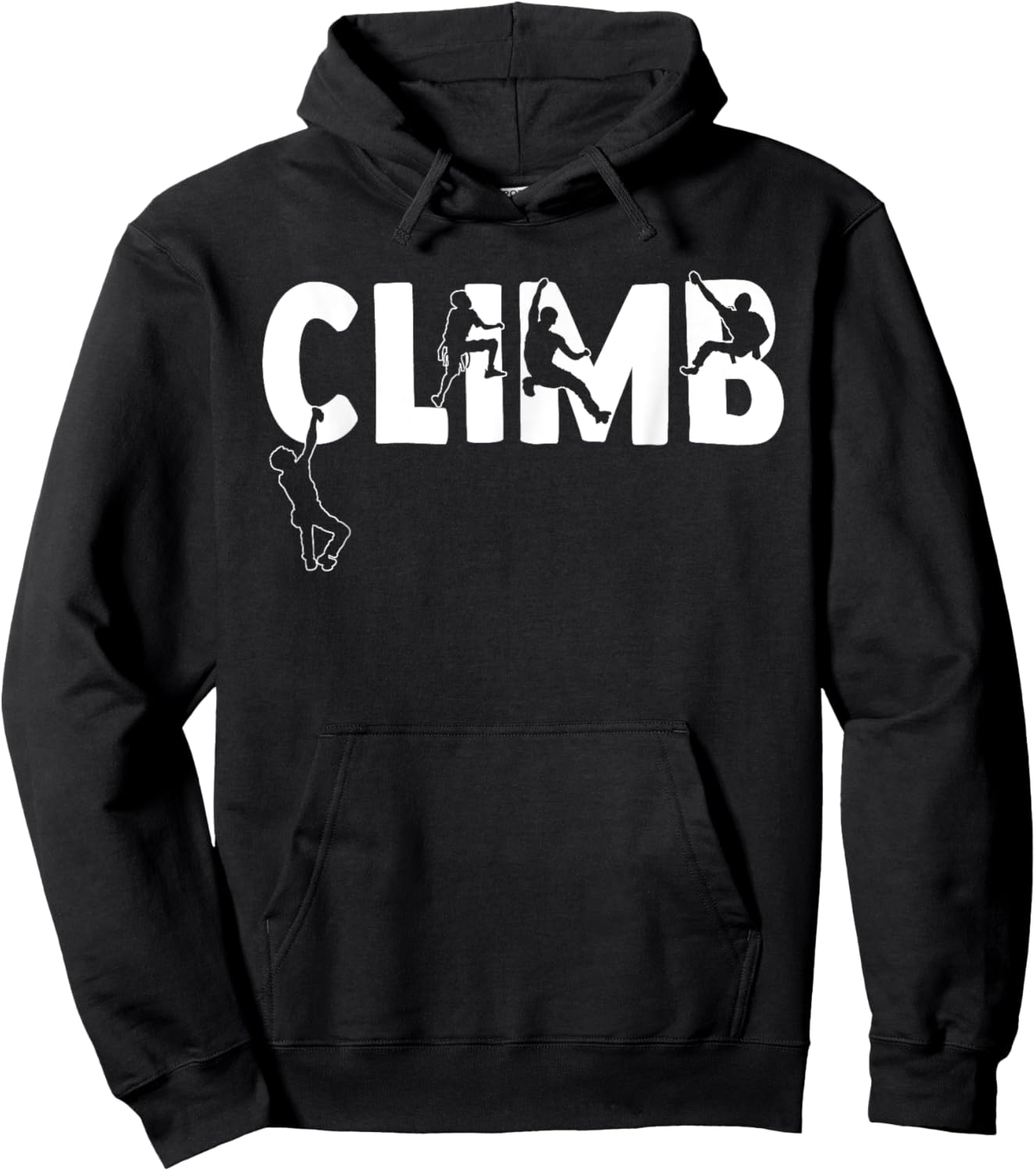 Vintage Climbing Bouldering Rock Climber Climbing Hoodie - Hoodie | Black