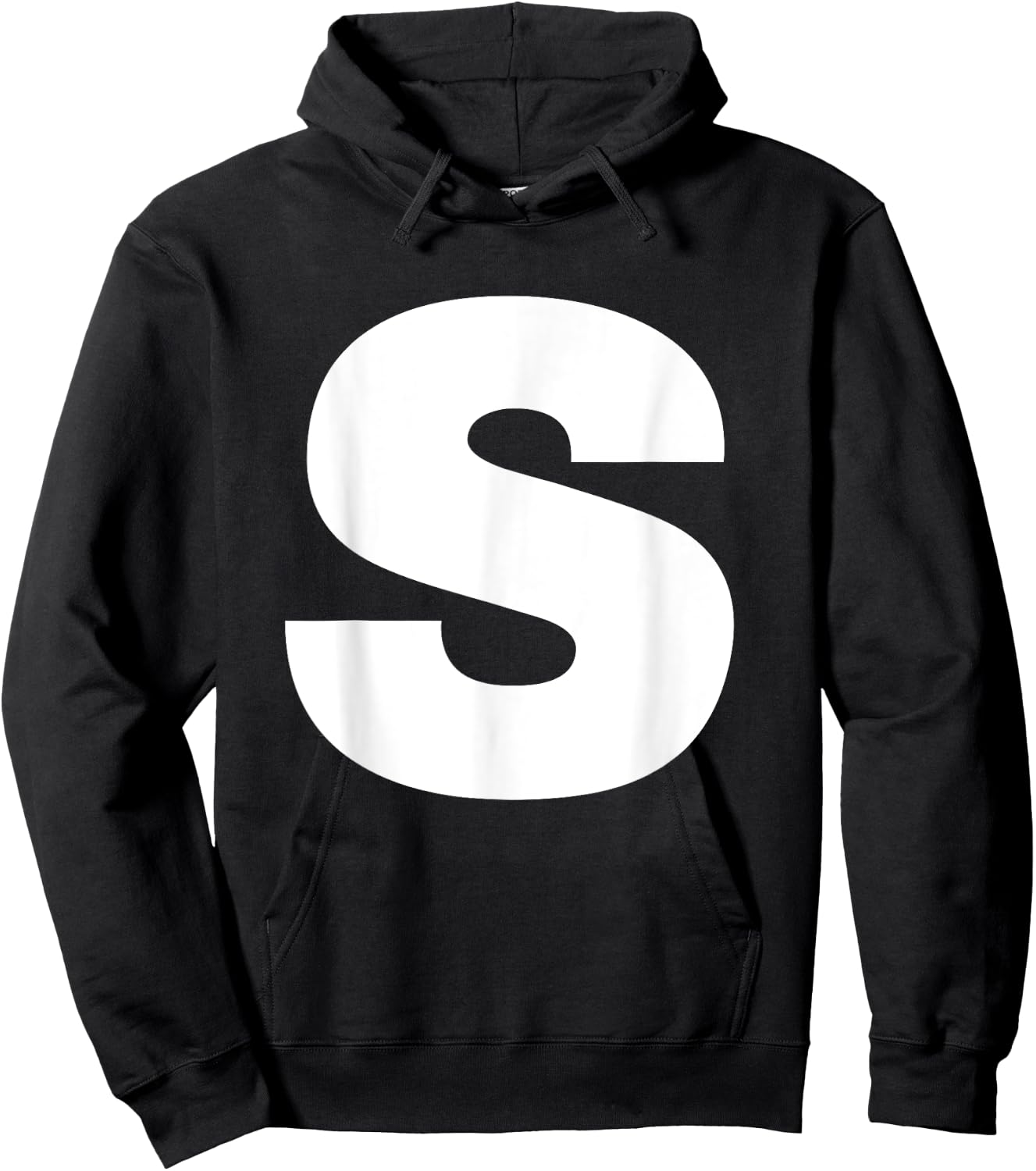 Letter S Capital Alphabet S Monogram Initial Name Birthday Hoodie - Hoodie | Black