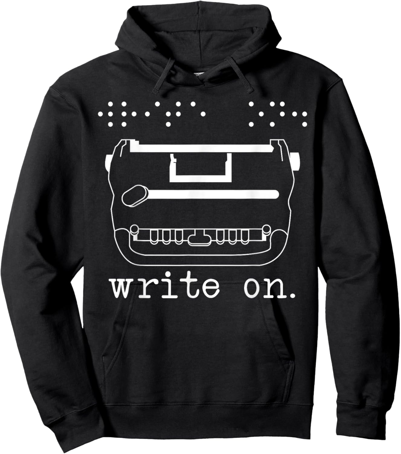 Write On Braille Visually Impaired Blind Awareness Hoodie - Hoodie | Black