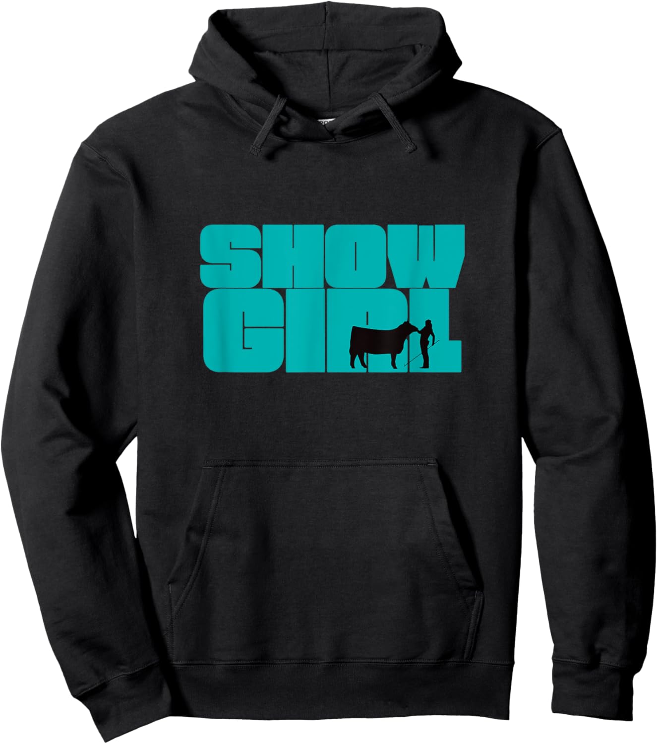 Show Girl - Fun Livestock Cattle Showing Hoodie - Hoodie | Black