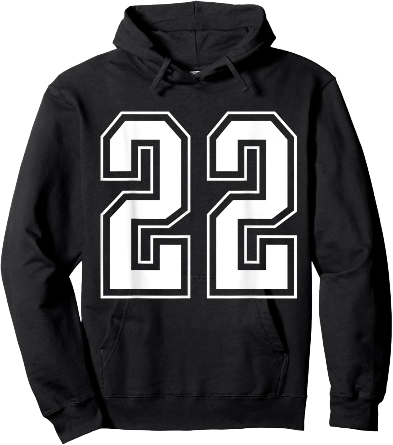 Varsity Jersey Number 22 Hoodie - Hoodie | Black