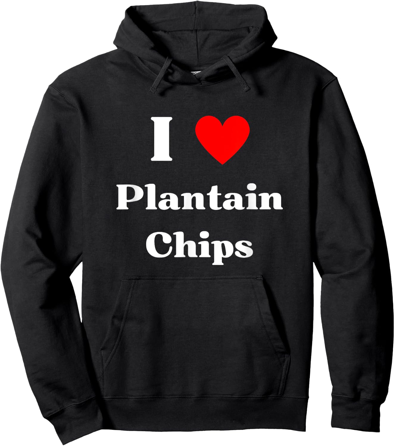 Fun Graphic -I love Plantain Chips Hoodie - Hoodie | Black