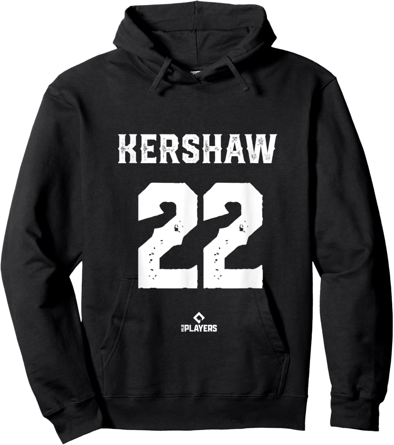 Clayton Kershaw 22 MLBPA Los Angeles Baseball Player Hoodie - Hoodie | Black