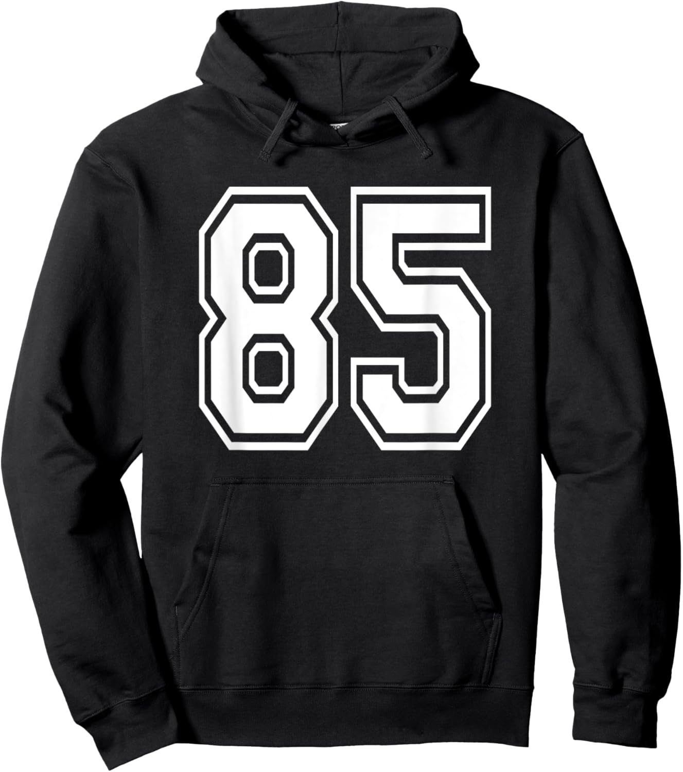 Number 85 Numbered Uniform Sports Jersey Team 85th Birthday Hoodie - Hoodie | Black