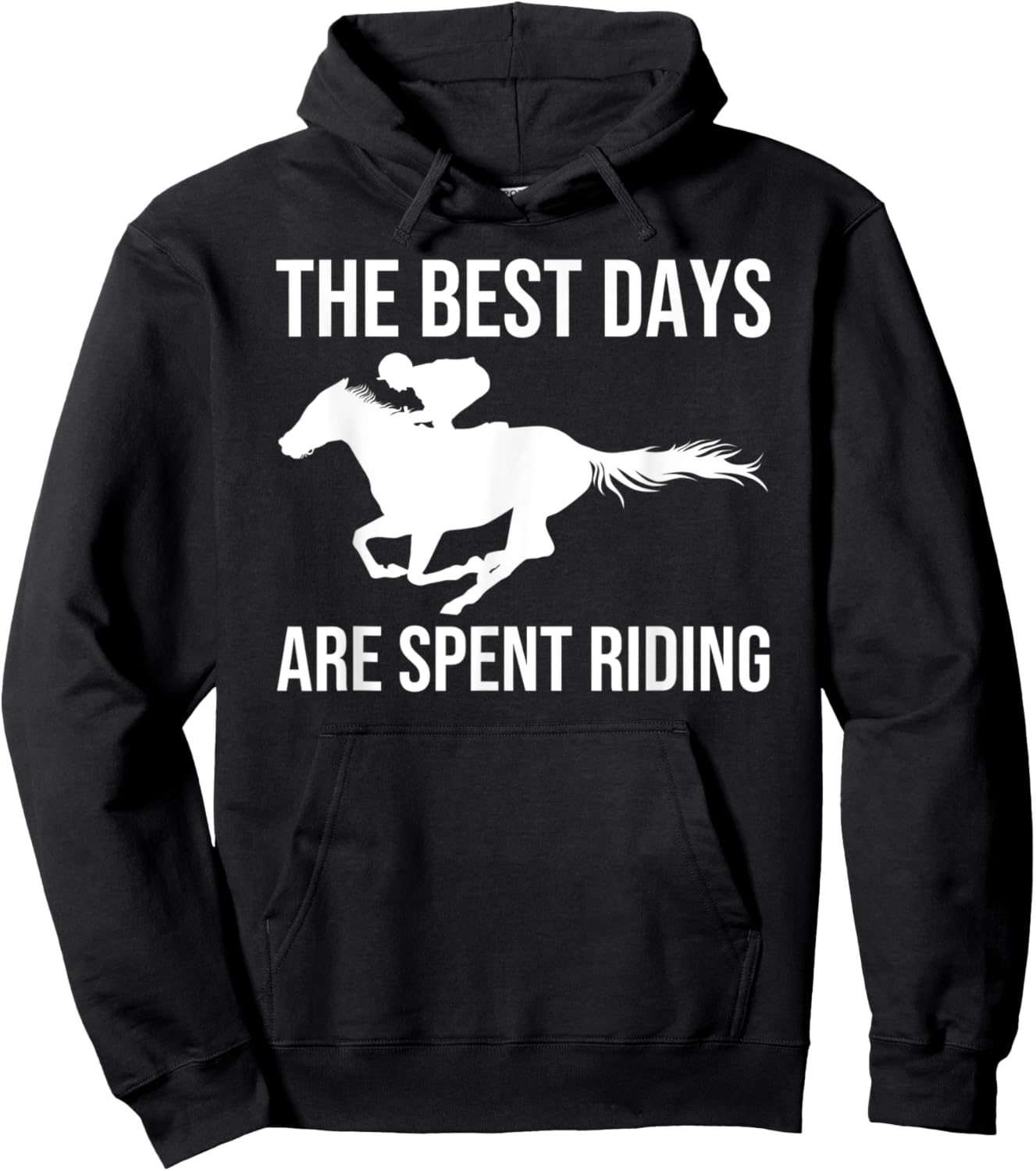 English Horse Riding Hoodie - Hoodie | Black