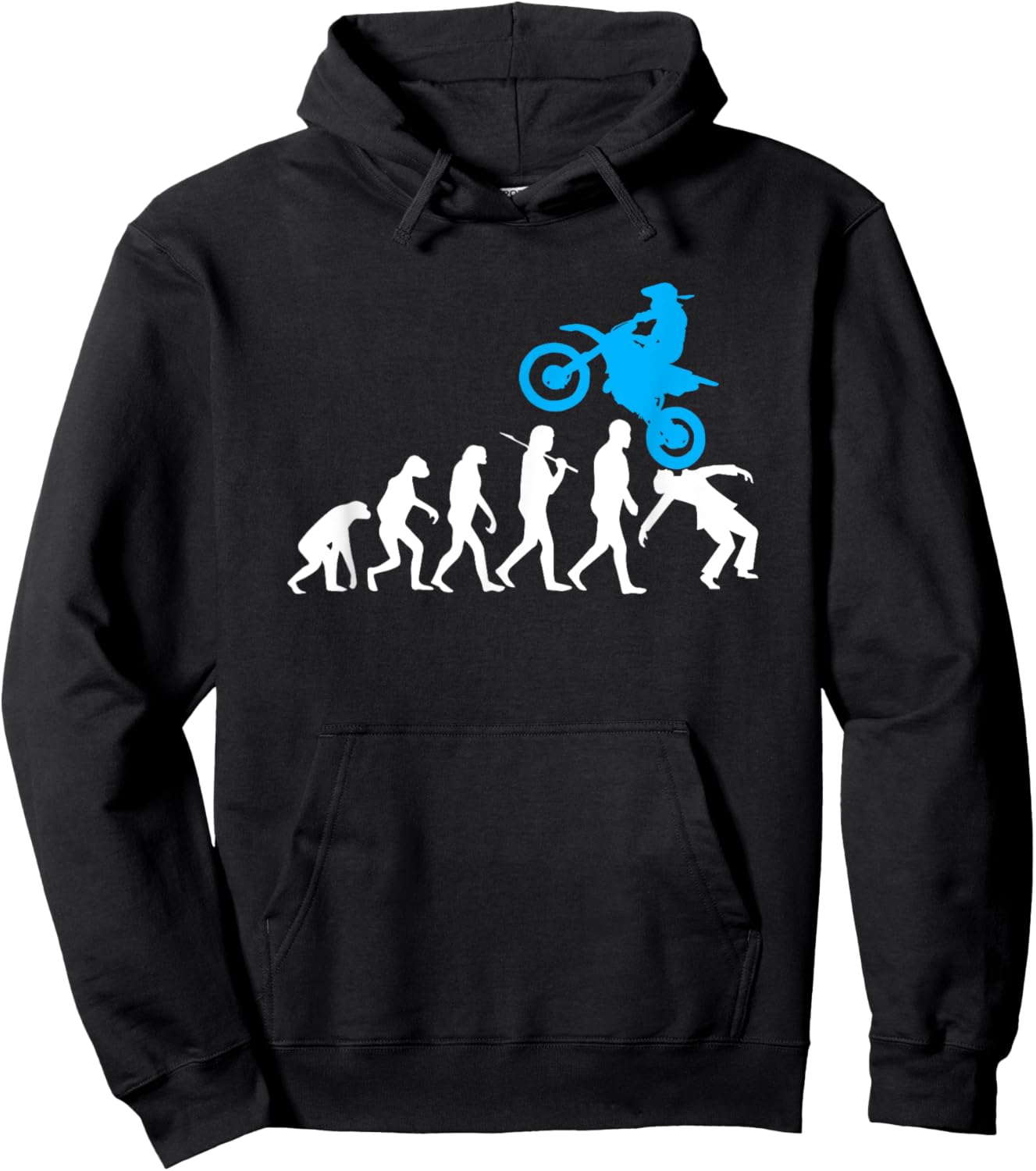 Funny Dirt Bike Evolution Braap MX Motocross Rider Boys Hoodie - Hoodie | Black