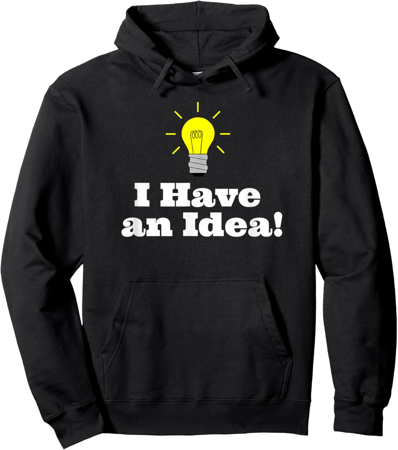 I Have an Idea Light Bulb Hoodie - Hoodie | Black